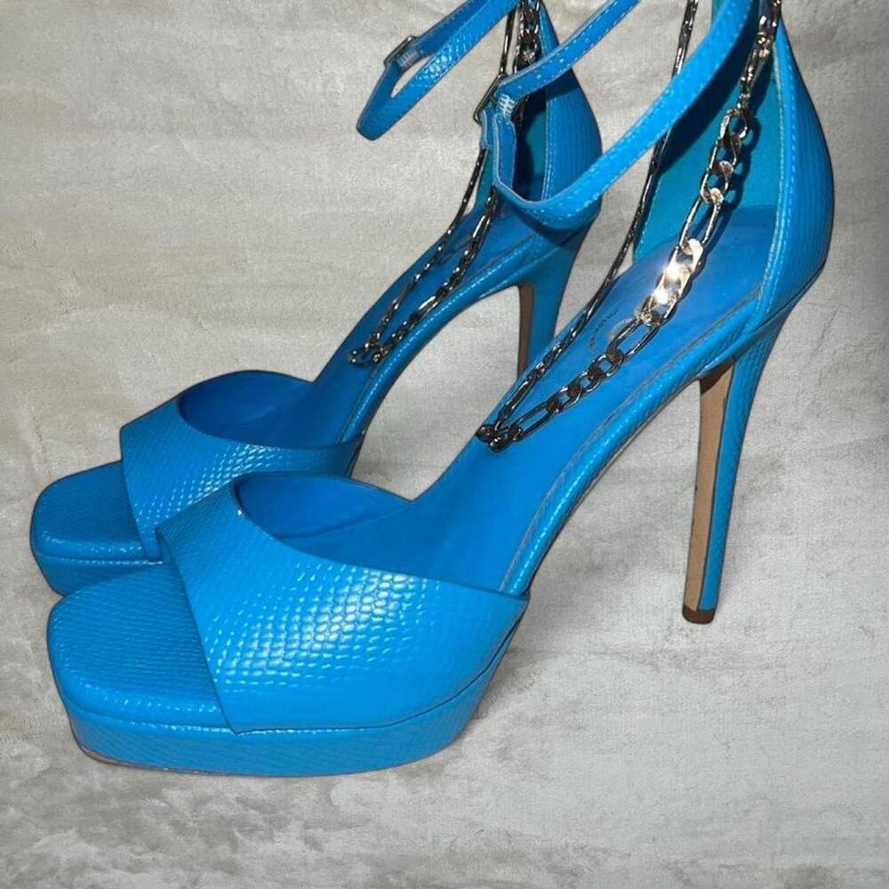ALDO Platform Heels With a faux-leather finish in Blue